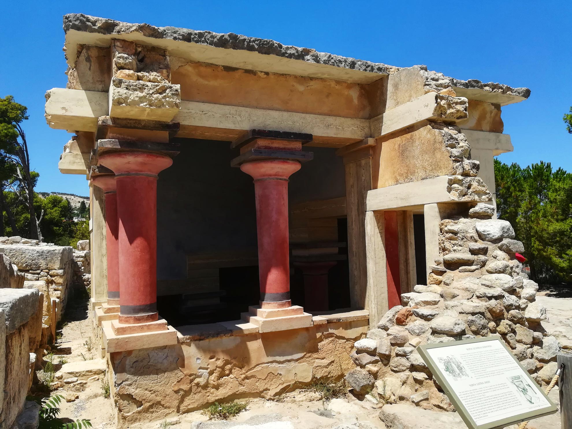 rovine dell'antico Palazzo di Cnosso, Creta, Grecia